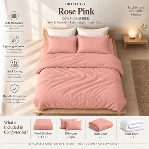 Microfiber Rose Pink Muji Series (14inch)