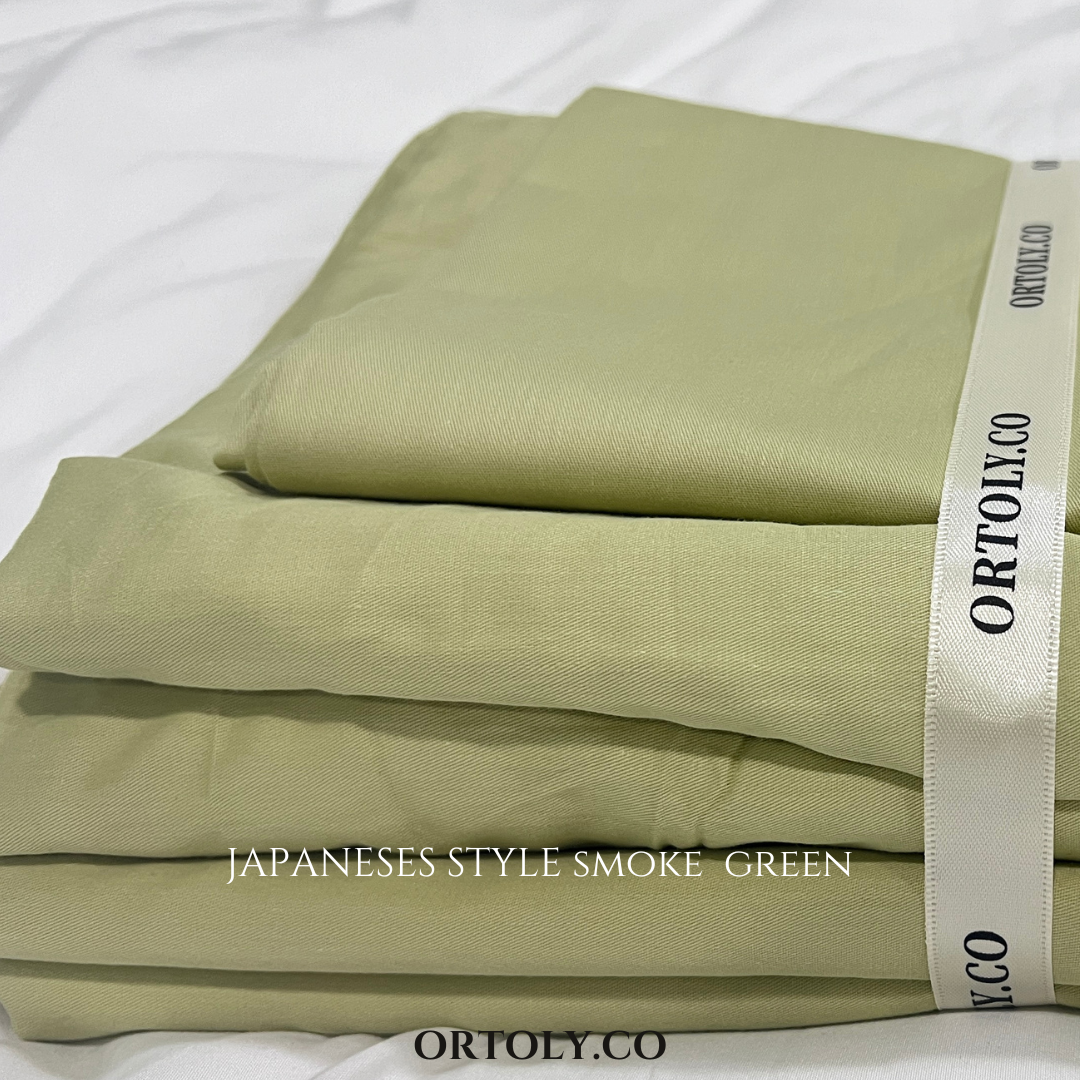 Cotton Smoke Green Japanese Style (14inch)